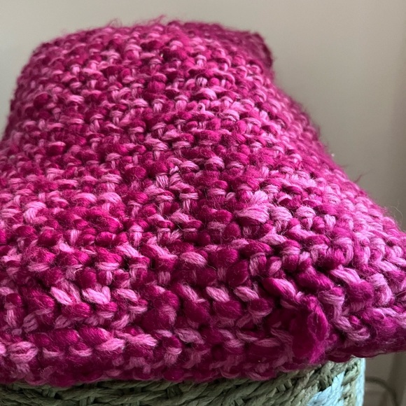 GAP Y2K Purple Crochet Knit Wool-Blend Crossbody Bag - Picture 10 of 11